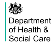 Dept of Health & Social care logo