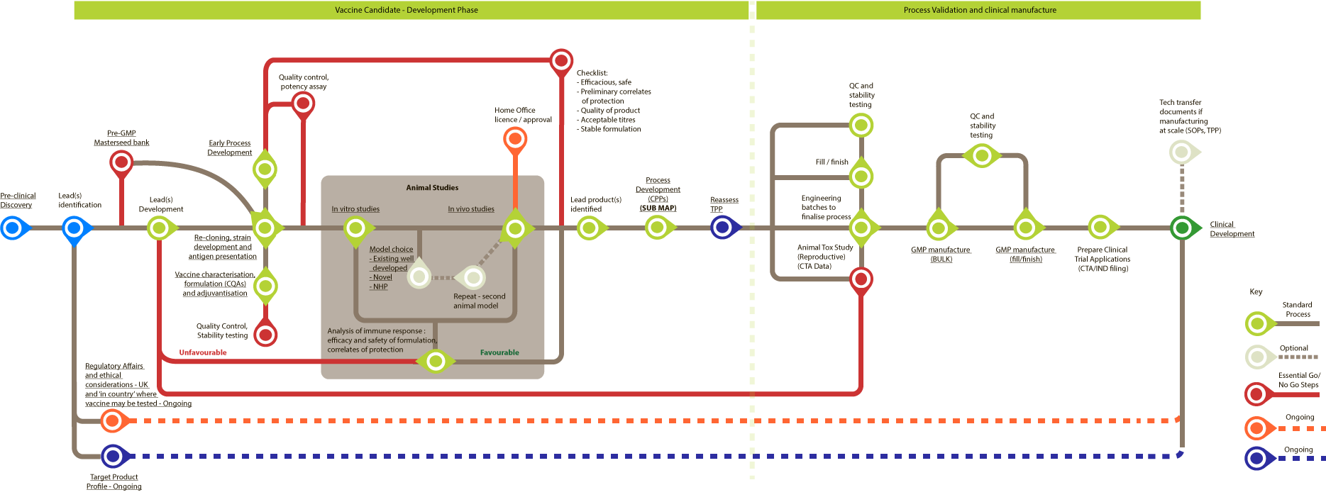 pre-clinical development routemap